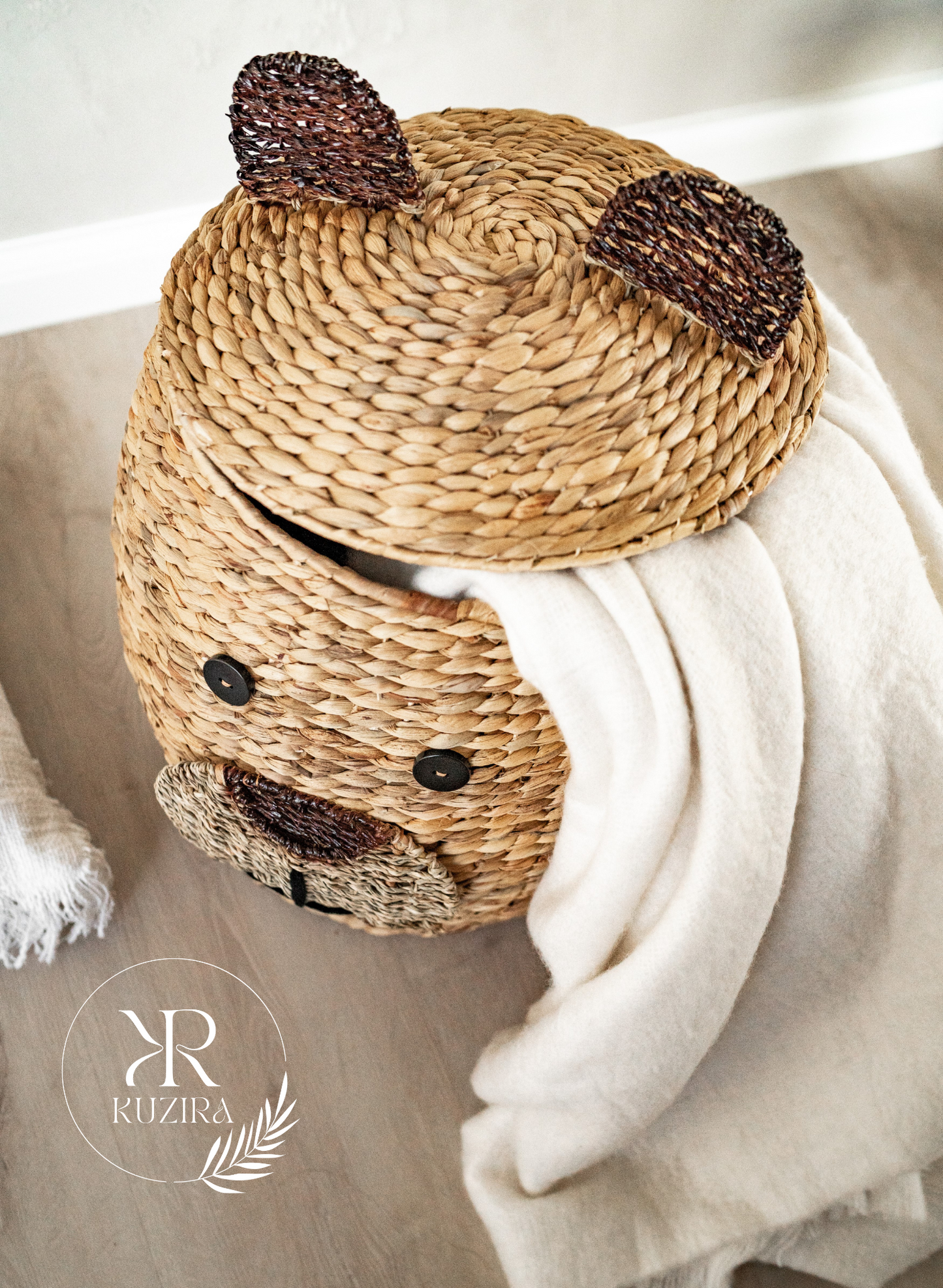 Aufbewahrungskorb mit Deckel - Der Honig-Liebhaber