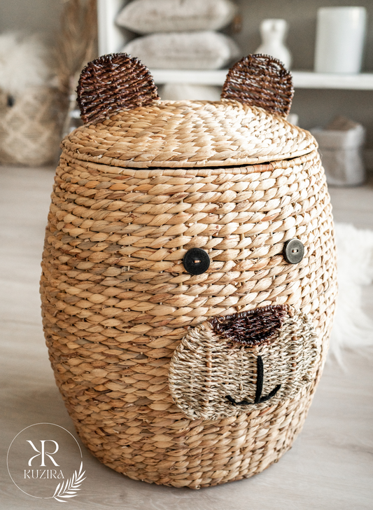 Aufbewahrungskorb mit Deckel - Der Honig-Liebhaber