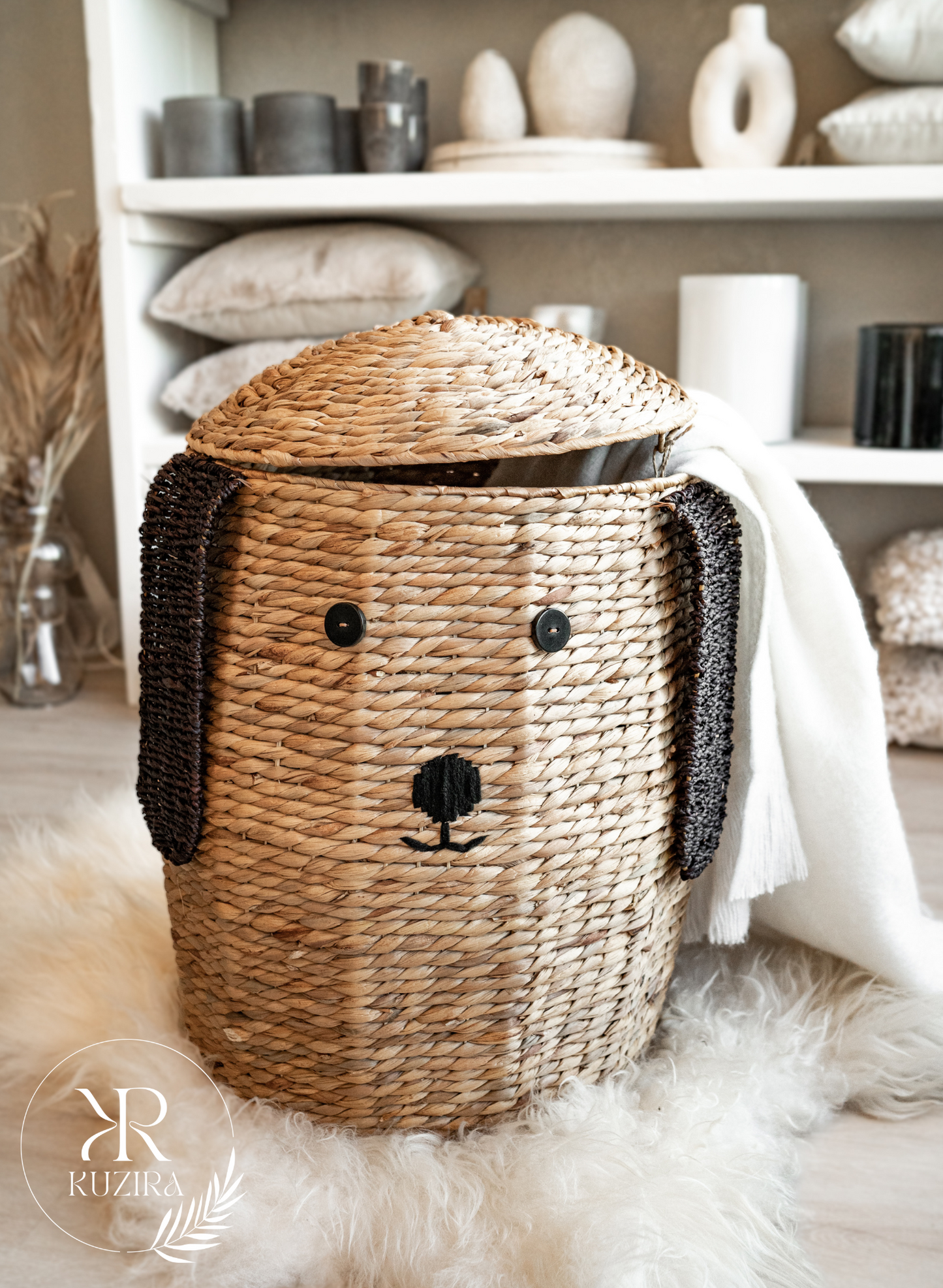 Aufbewahrungskorb mit Deckel - Der beste Freund