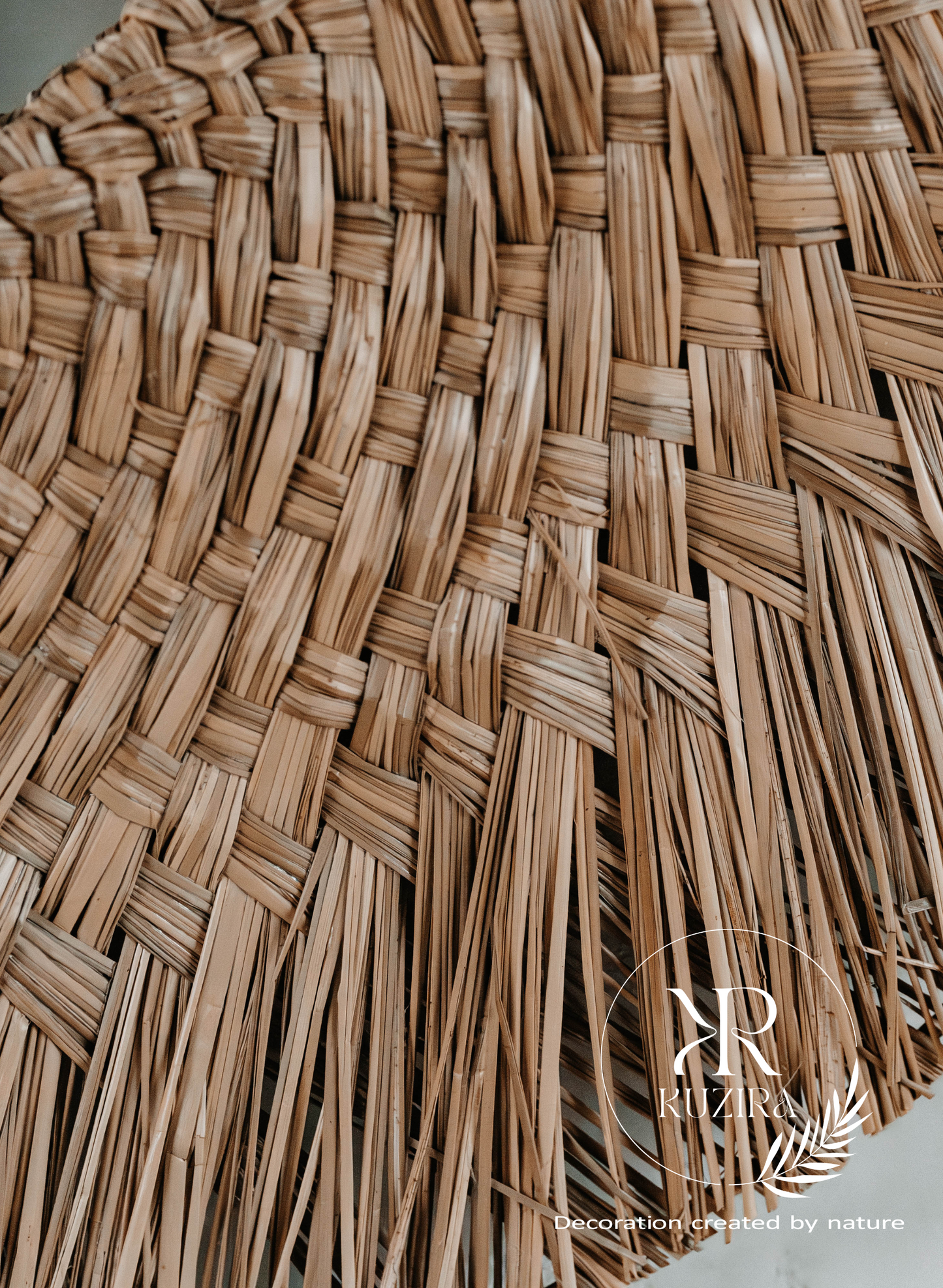 Wandspiegel aus Seegras - Der Sonnenschein