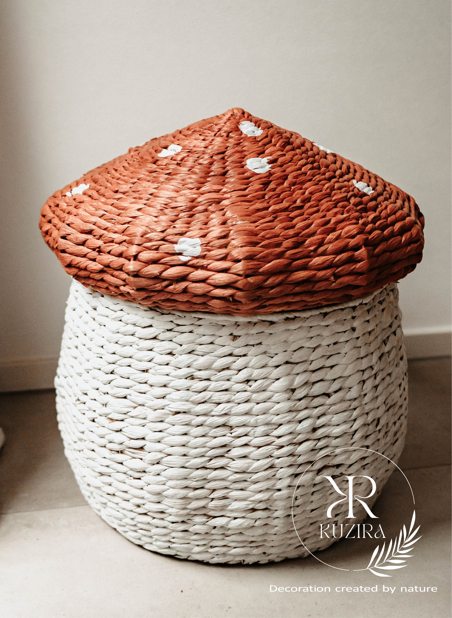 Aufbewahrungskorb mit Deckel - Der Glückspilz